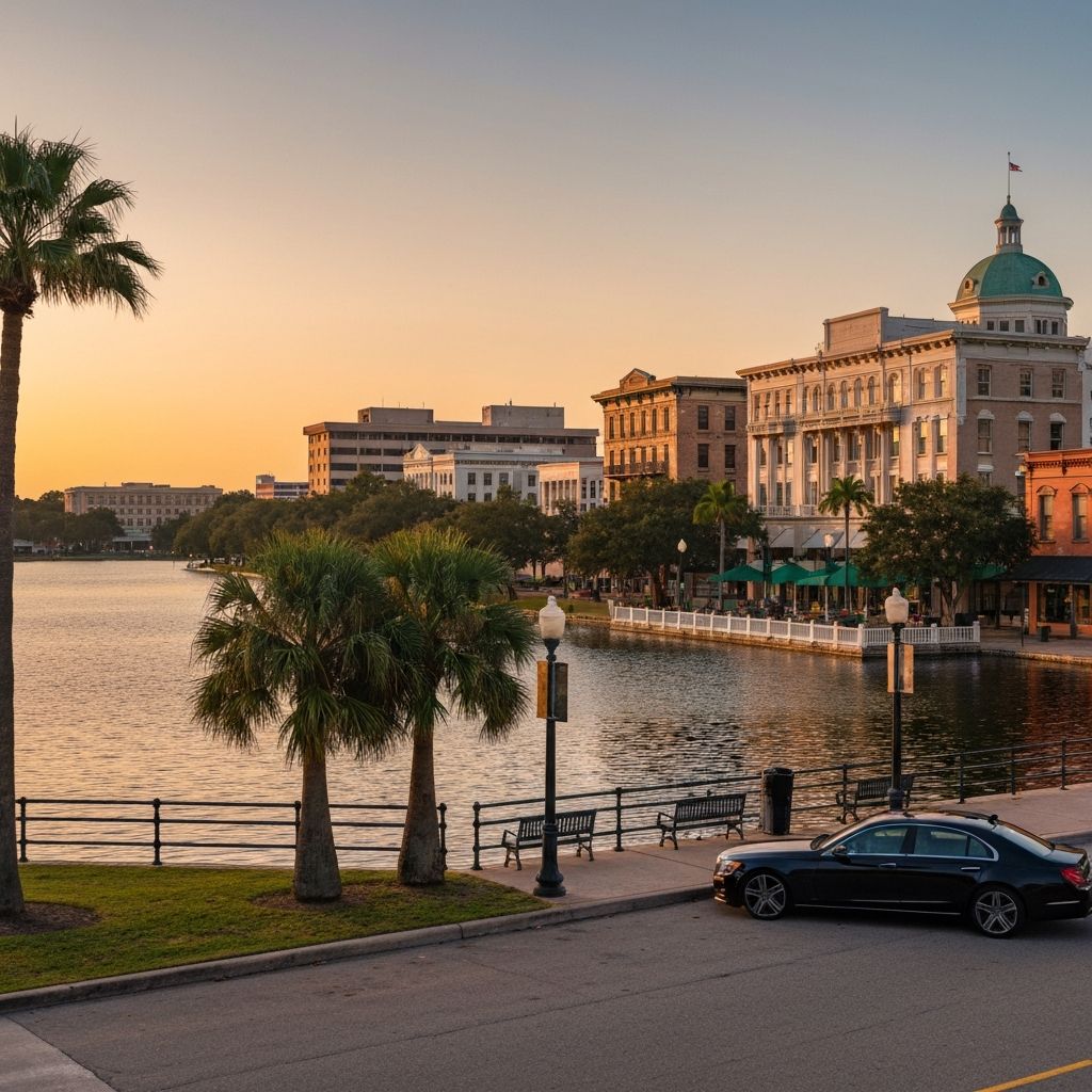 Lakeland Florida Lake Mirror - BlackRide luxury car service